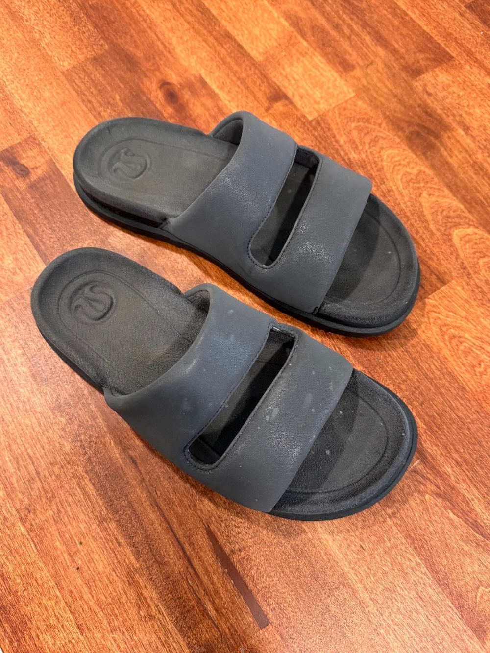 lululemon athletica Black Slide Sandals